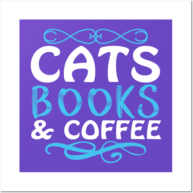 potter cats Books and coffee Wall Art by Ahmed1973